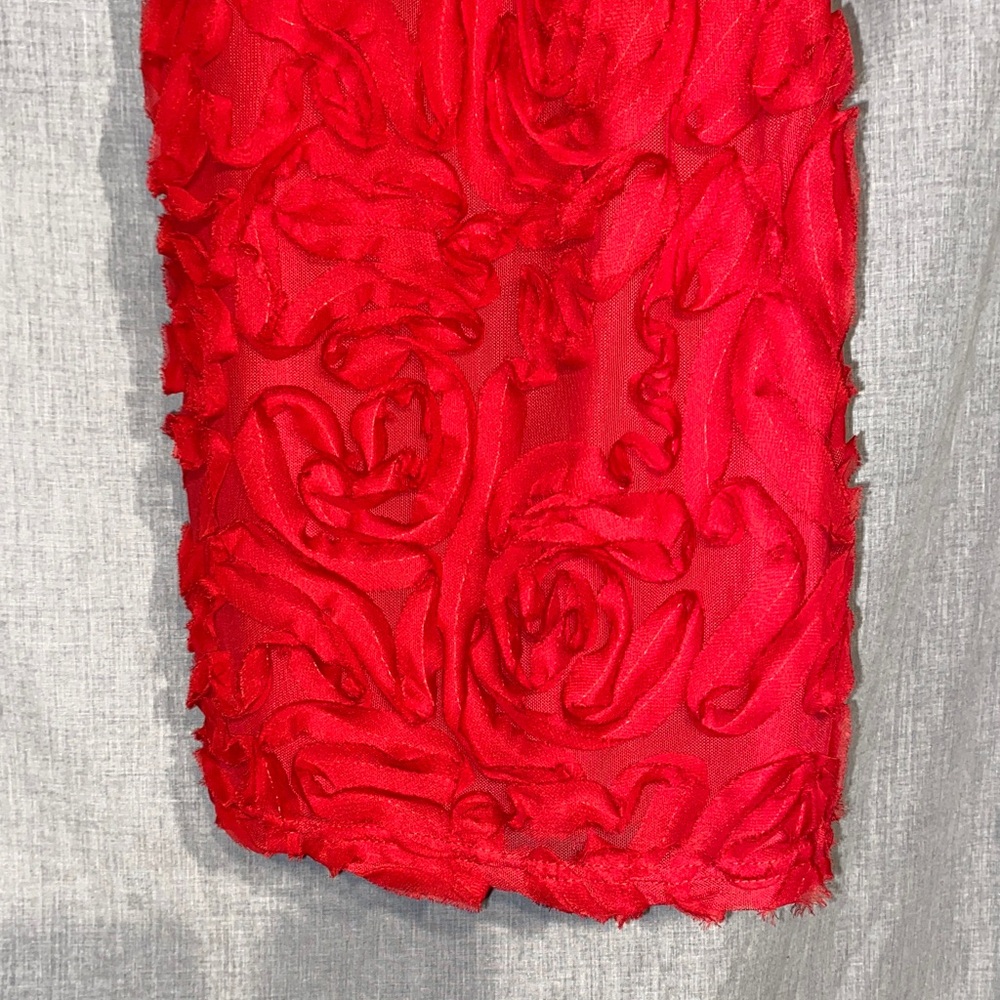Absolute Angel Red Textured Tank Top - Picture 3 of 3